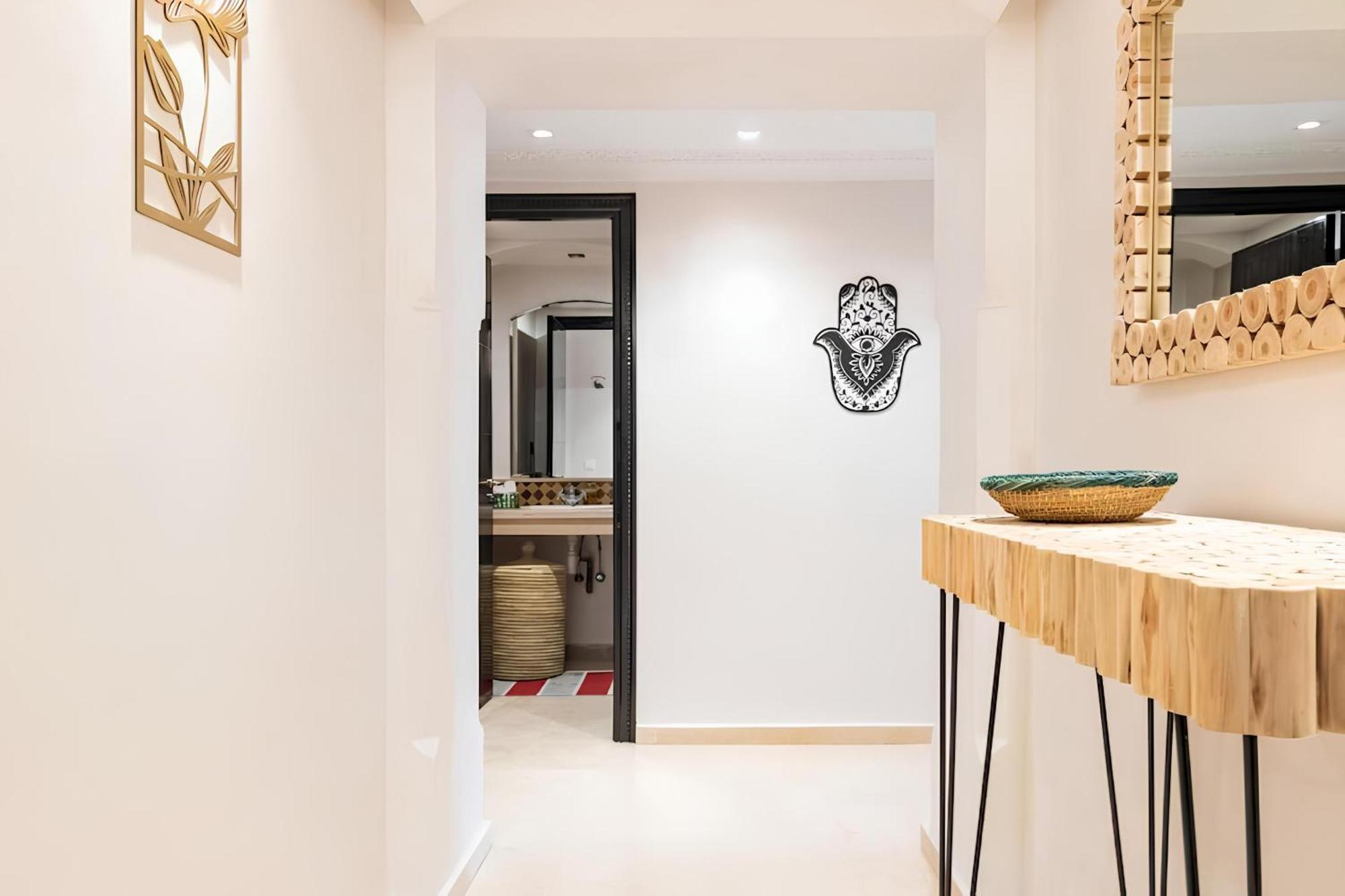 C-Appartement De Luxe Plein Centre De Gueliz Avec Piscine Parking Wifi Netflix Marraquexe Exterior foto